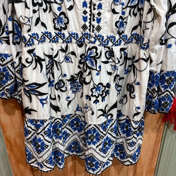 Anthropologie 20W Embroidered Mini Dress 2X EUC - Picture 8 of 13